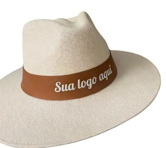 Chapeu Panama de Lona em algodão