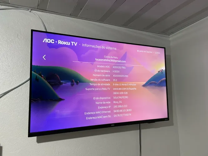 Smart TV 43 Full HD ABERTO A NEGOCIAR! (AOC 43S5135/78G)