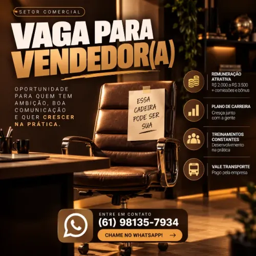 Vagas de Trabalho ? Consultor Comercial