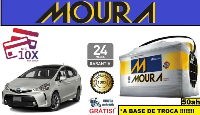 Bateria Moura Prius Hybrid (2013 a 2018) 50Ah 12v 