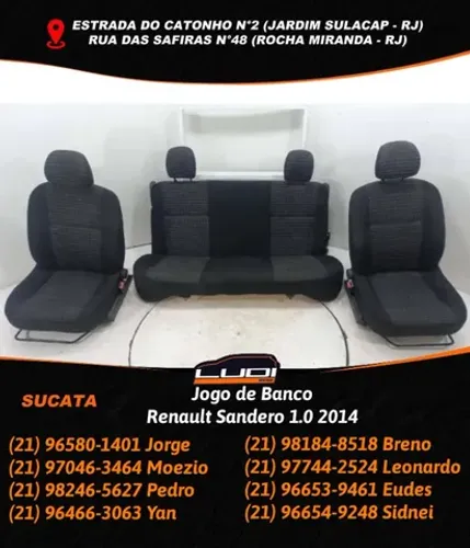 Jogo de Banco Renault Sandero 1.0 2014