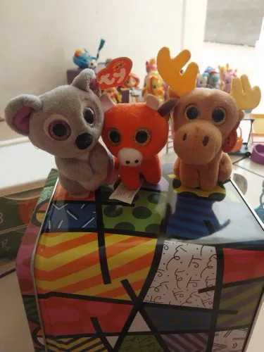 Pelúcias Ty Beanie Boos miniaturas - 10 cm