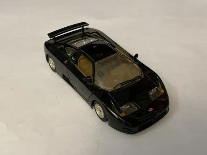 Miniatura Bugatti 11gb 1991 Bburago 1/24 Preta