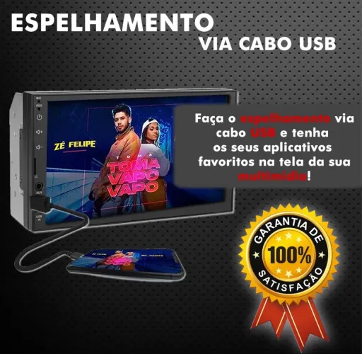 MEGA PROMOÇÃO: Multimídia Espelha iOS Android MP5 Bluetooth para Carros Vans Caminhão ##