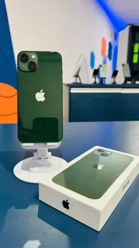 iPhone 13 Semi-Novo 128GB Verde Saúde de Bateria 75% Garantia Pela Loja 