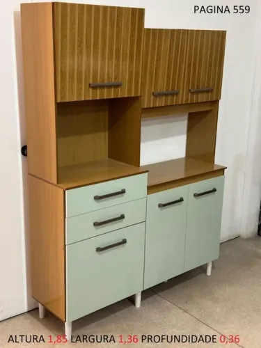 Armário de Cozinha Vintage - Perfeito para sua Casa!