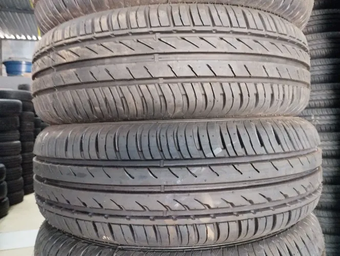 Pneus 175/65/14 TEKISTYRE remolde novos 1 ano de garantia já montado e balanceador 
