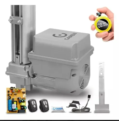 motor instalado de portão eletrônico automatico Garen 8 aegundos