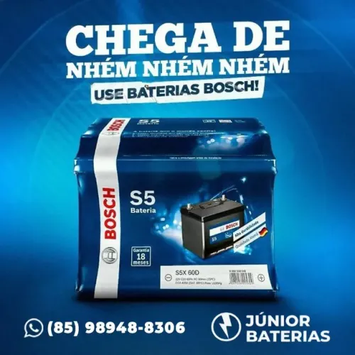 Bateria 60 amperes bosch Fortaleza sandero voyage argo