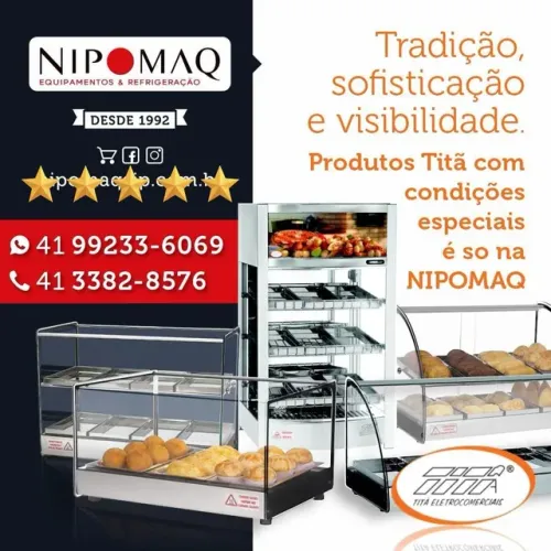 VITRINE ESTUFA QUENTE TITA