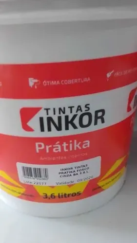  Tinta 3.6l interna fosca Pratika Inkor cores