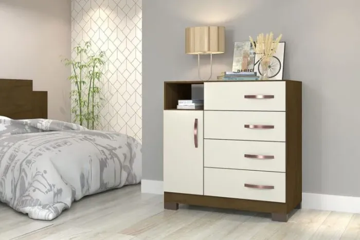 Super Oferta de Cômoda 4 gavetas e 1 porta Aproveite!!