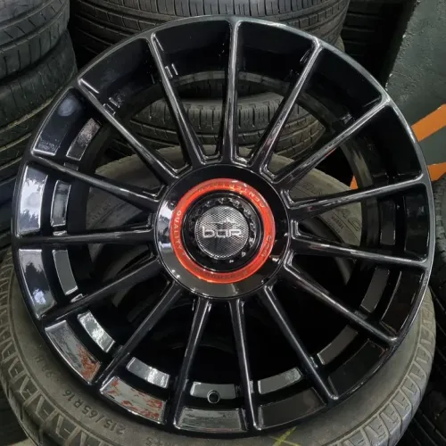 Jogo de rodas novas aro 17 5x100/5x113 esportivas New Sunline - Black Piano