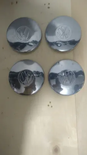Calotas central rodas gol Voyage Parati Saveiro original em inox modelo boca de fogão