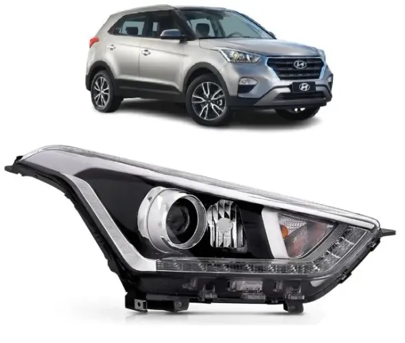 Farol Com LED Creta 2017 2018 2019 2020 2021 Direito
