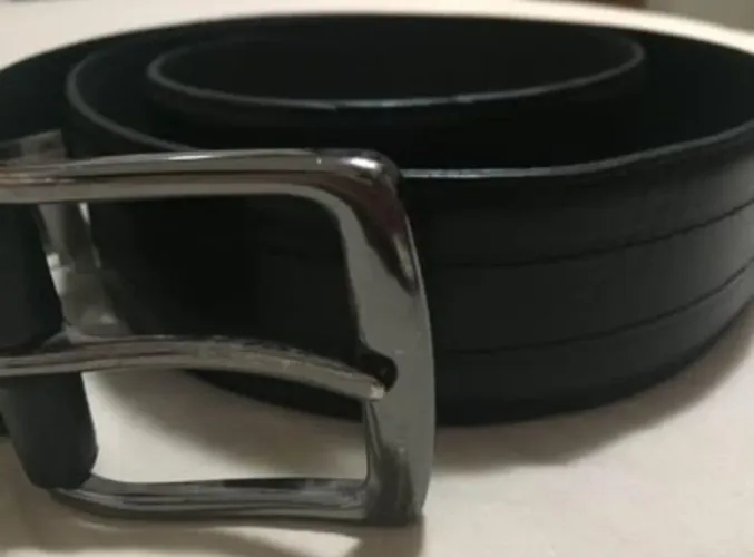 Cinto Couro Preto Fascar TAM. P (85cm)