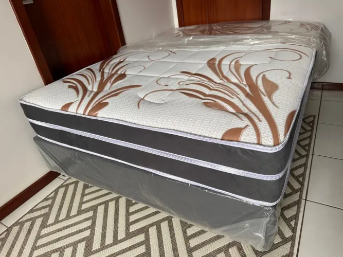 Cama box casal molas ensacadas 1.88x1.38