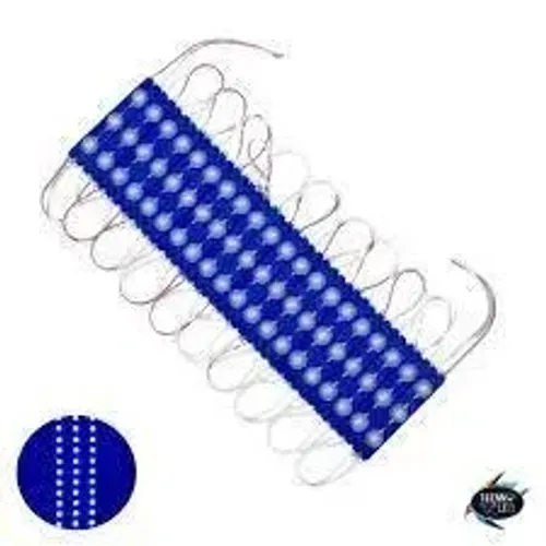 MODULO COM LENTE AZUL 3 PONTOS 1,5W 12V IP66 (Planalto Iluminação)