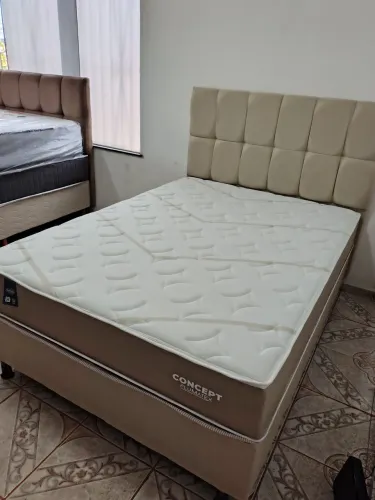 Cama Box com Colchão Concept Plumatex