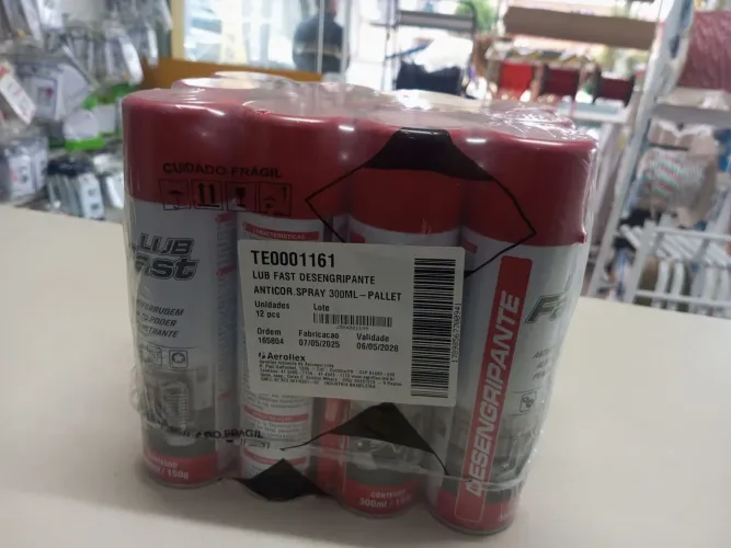Desengripante Lub fast 300ml kit com 12un