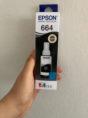 Refil tinta original preta para impressora Epson ecotank