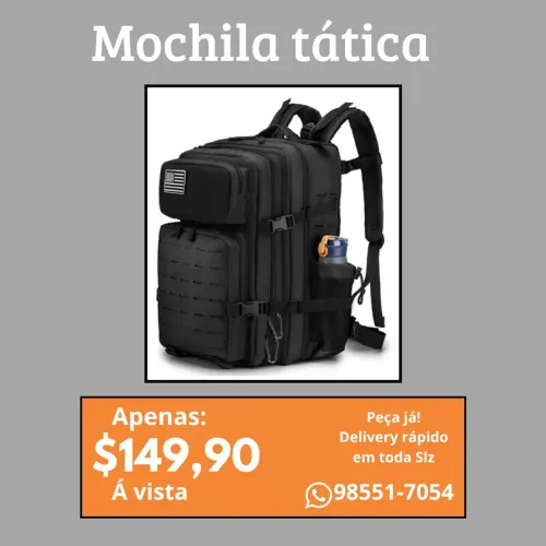 Mochila Tática Militar - Delivery Rápido em Slz