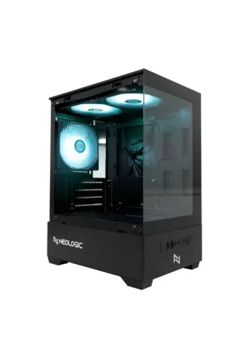 Gabinete mini aquário com 3 fans RGB preto