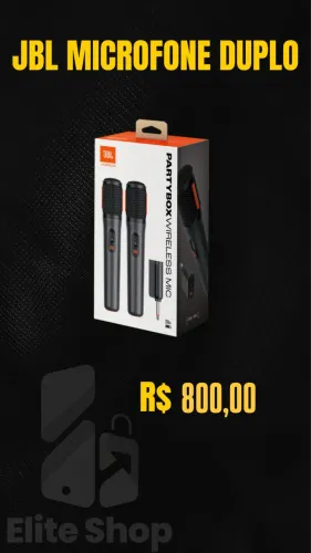 Microfone JBL Duplo 