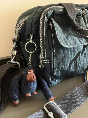 Bolsa maternidade Kipling original Azul com trocador