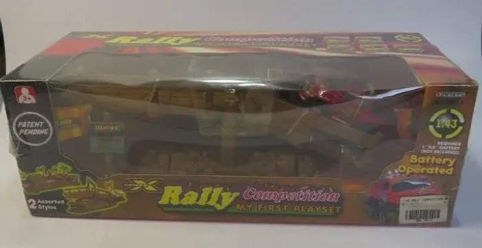 BRINQUEDO - RALLY COMPETITION MY FIRST PLAYSET, escala 1/43 - na Caixa original e lacrada.
