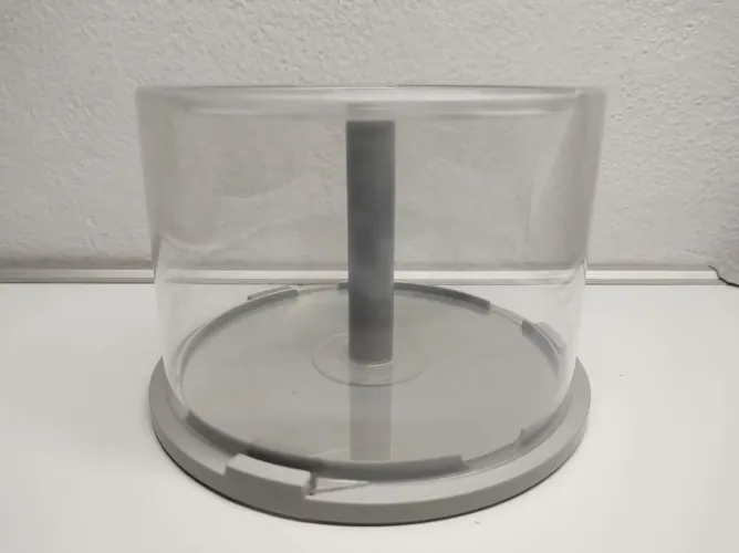 Organizador cilíndrico para 50 CDs/DVDs