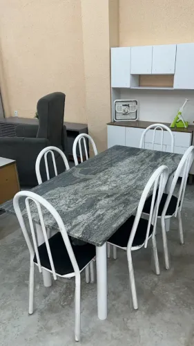 Mesa Nancy retangular com 6 lugares 150x75