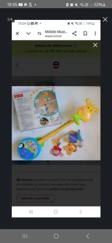 Móbile Musical Girafa Fisher Price