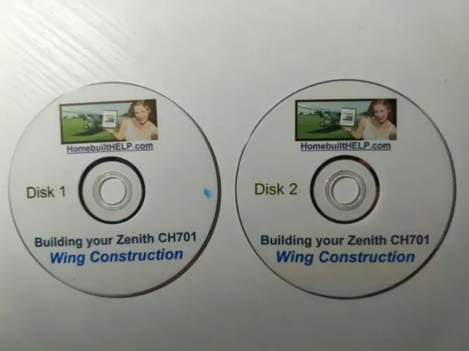 DVDs sobre construção do avião STOL 701, 6 videos