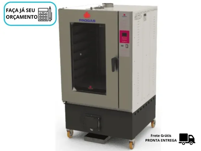 Forno Turbo A Lenha Progás 10 Esteiras Bivolt Novo 