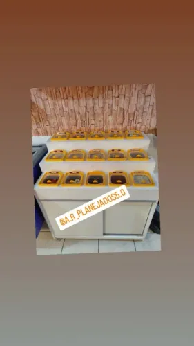Balcão guloseimas para açaí 