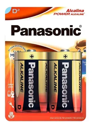 2 Pilhas Alcalinas D Panasonic