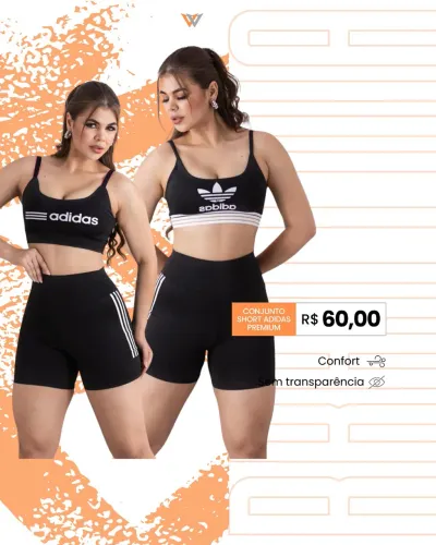 Conjunto de short Adidas