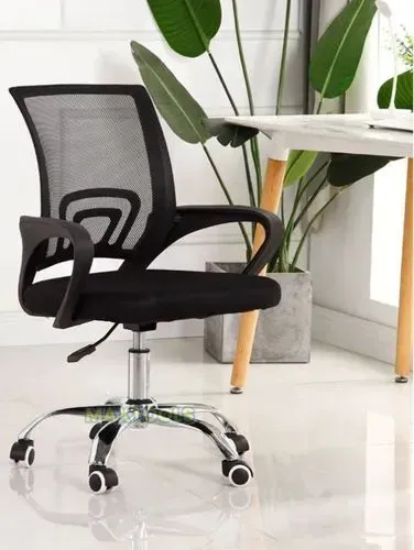 Cadeira de Escritório Giratória com Encosto em Malha