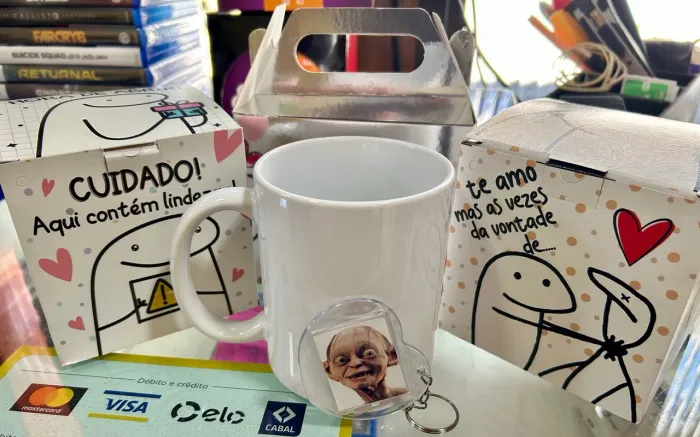 Caneca + Chaveiro personalizado dia das mães!