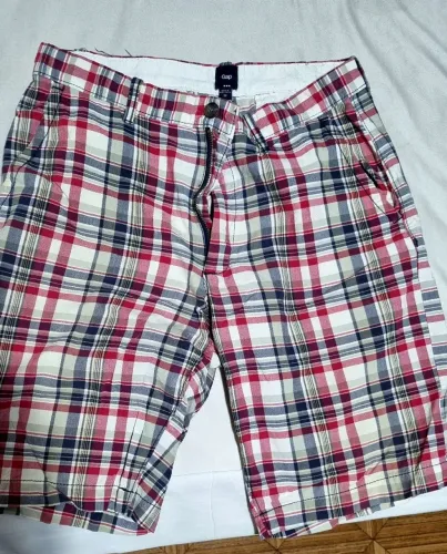 Bermuda GAP xadrez masculina