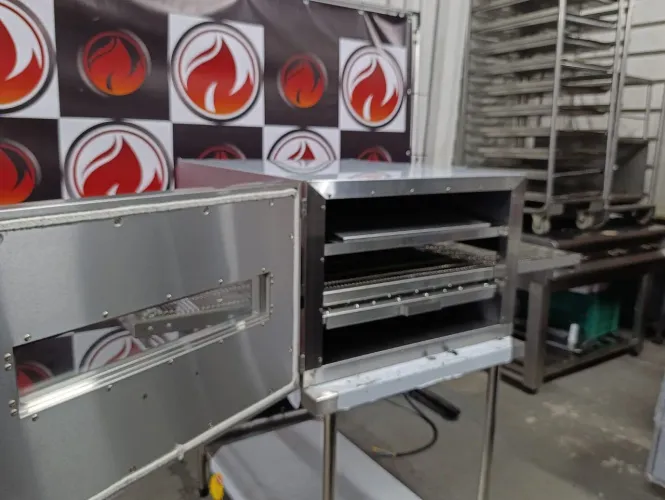 Forno esteira industrial elétrico 220 volts novo sem uso marca vuze ideal para pizza