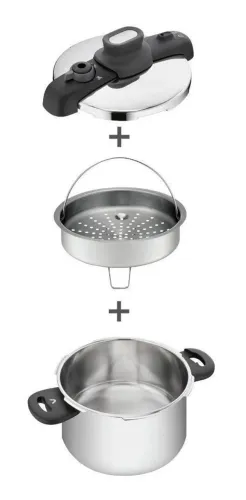 Panela de Pressão Tefal Opti'Space Inox 7L