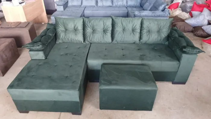 Sofá de Canto Verde - Novo!