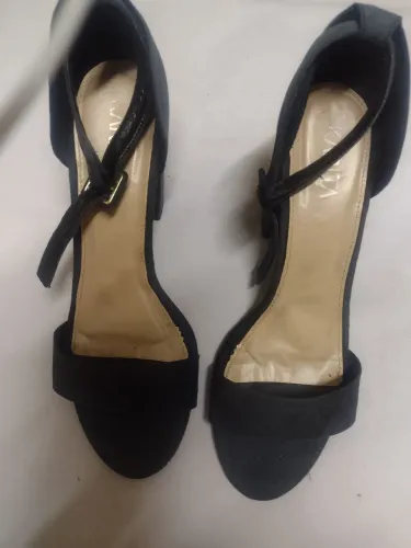 Sandália fosca feminina salto