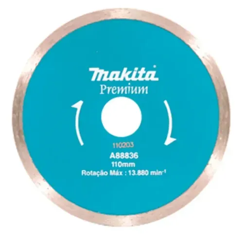 DISCO DIAMANTADO LISO MAKITA 110MM 4.3/8POL P/MARMORE E CONCRETO