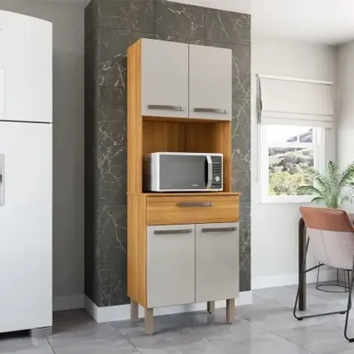 Cozinha Compacta 4 Portas 1 Gaveta Sara t43