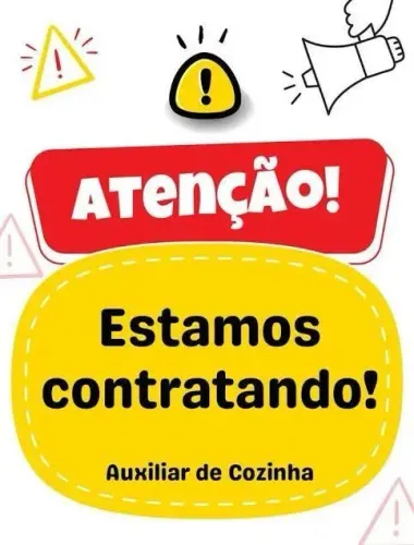 Vaga para Auxiliar de cozinha/Fritador
