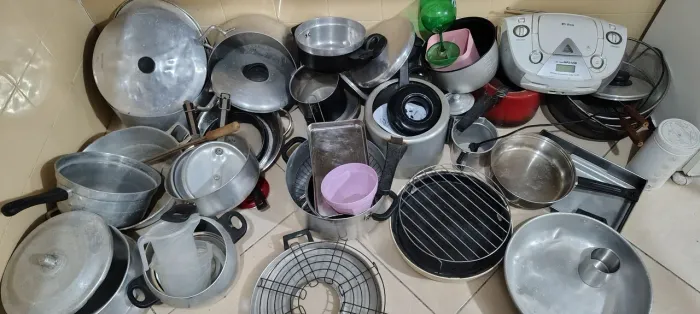 Panelas e utensílios de cozinha