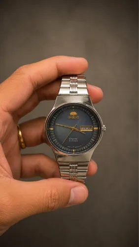 Orient Maracanã Crystal 21 Jewels Vintage Blue Dial